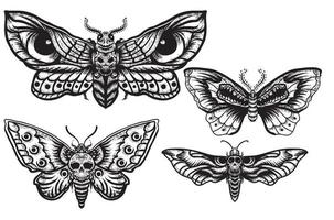 Traditional Moth and Swallows Done by Thomas Dooley Black Crown Tattoo  Leeds United Kingdom  rtattoos