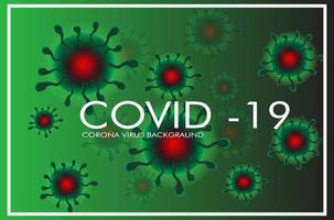 Print of the corona virus background illustration vector