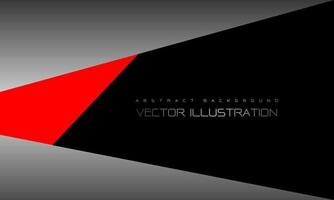 Abstract red silver grey geometric design modern luxury futuristic background vector