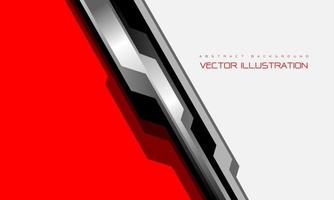 Abstract red white black cyber circuit slash dynamic with blank space design modern luxury futuristic technology background vector