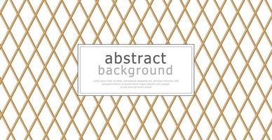 Modern abstract luxury template postcard for business or presentation with golden lines on white background - Vector