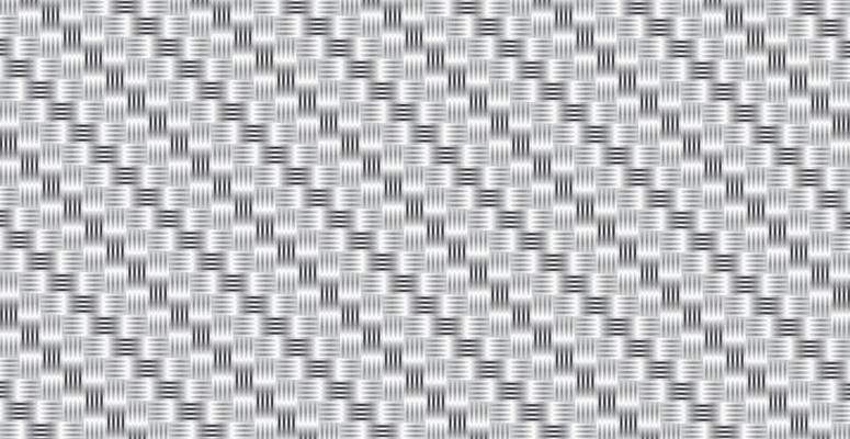 Panoramic Silver Metal Wicker Background, Repeating Elements - Vector
