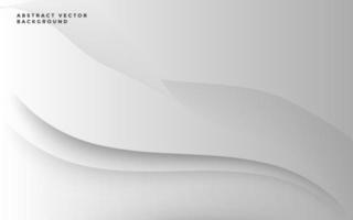 White Gradient Fluid background. Grey wave gradient background.  Vector Illustration