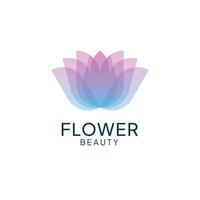 Beauty flower logo vector illustration