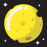 Very tempting vector cheese moon