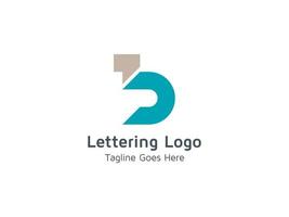 Creative Lettering B  Alphabet  Logo Design for Business and Company Pro Vector