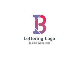 Letter B Alphabet Logo Design for Business and Company Pro Vector