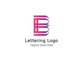 Creative Letter B Logo Concept Design Pro Vector Template