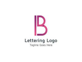 Letter B Alphabet Logo Design for Business and Company Pro Vector