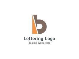 Creative Lettering B  Alphabet  Logo Design for Business and Company Pro Vector