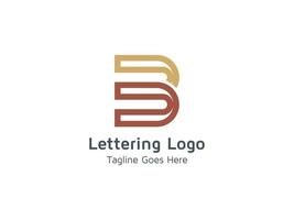 Creative Letter B Logo Concept Design Pro Vector Template