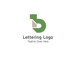 Creative Lettering B  Alphabet  Logo Design for Business and Company Pro Vector