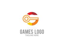 plantilla de logotipo de juegos gratis vector