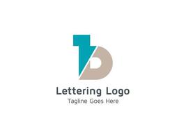 Creative Lettering B  Alphabet  Logo Design for Business and Company Pro Vector