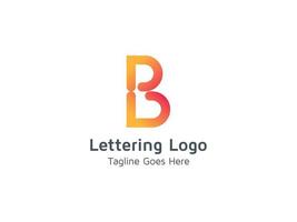 Letter B Alphabet Logo Design for Business and Company Pro Vector