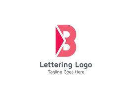 Letter B Alphabet Logo Design for Business and Company Pro Vector