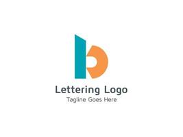 Creative Lettering B  Alphabet  Logo Design for Business and Company Pro Vector