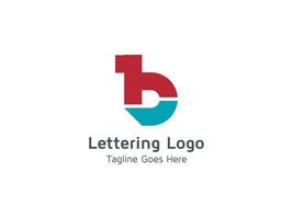 Creative Lettering B  Alphabet  Logo Design for Business and Company Pro Vector