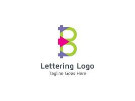 Creative B Alphabet Letter Logo Icon Design for Business and Company Pro Vector