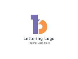 Creative Lettering B  Alphabet  Logo Design for Business and Company Pro Vector