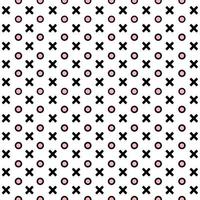 memphis style simple vector xo pattern ,Grunge texture with symbols  of zero and cross.
