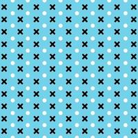 memphis style simple vector xo pattern ,Grunge texture with symbols of zero and cross.