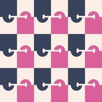 Abstract Retro Geometric seamless pattern with vintage color. Vector Illustration