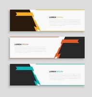 abstract web header template, vector design. creative and modern, geometric design elements for web corporate banners.