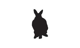 rabbit vector illustration design black and white