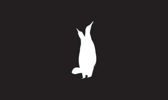 penguin vector illustration design black and white