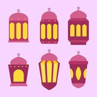 ramadan lantern flat style vector