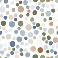 Simple pebble seamless pattern on white background. Random geometric dotted wallpaper. vector