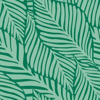 Summer nature jungle print. Exotic plant. Tropical pattern, vector