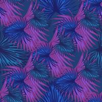 Purple exotic plant seamless pattern. Abstract botanical background. vector