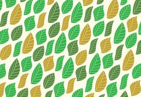 Leaves background pattern design. Hand drawn outline for banner, card. Vector illustration