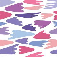 Modern colorful shapes or blots. Contemporary abstract strange seamless pattern. vector