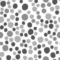 Simple monochrome pebble seamless pattern on white background. vector