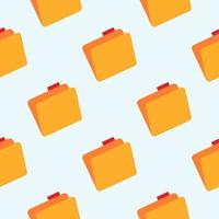 Folder symbol seamless pattern. Folder icon backdrop. vector