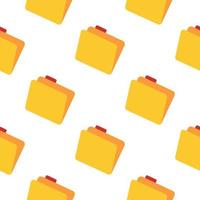 Folder symbol seamless pattern. Folder icon backdrop. vector