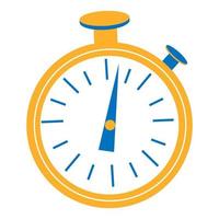 Clock Timer graphic design. Start, finish. Time management. Stopwatch vector