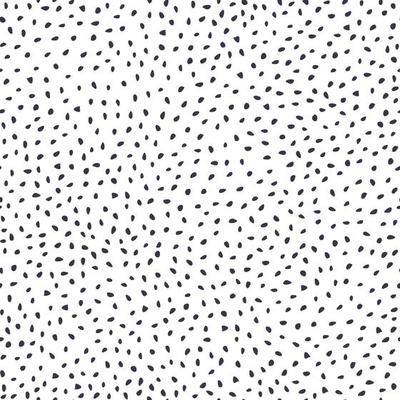 Hand drawn ink shapes seamless pattern. Freehand polka dot backdrop.
