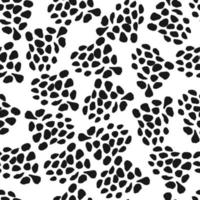 Abstract animal fur seamless pattern on white background. vector