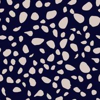 Hand drawn pebble seamless pattern. Chaotic stones wallpaper. vector