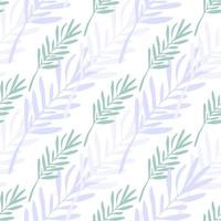 Abstract leaves seamless pattern. Leaf branch backdrop. vector