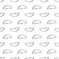 Apples slice seamless pattern. Engraving vintage style. vector
