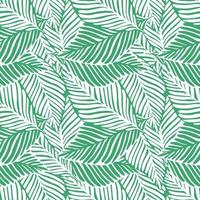 Abstract green jungle print. Exotic plant. Tropical pattern, palm vector