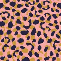 Abstract leopard skin seamless pattern. Modern animal fur wallpaper. vector