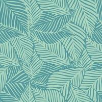 Abstract exotic plant seamless pattern. Tropical pattern, vector