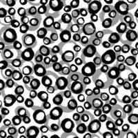 Abstract seamless pattern with circle elements on white background. vector