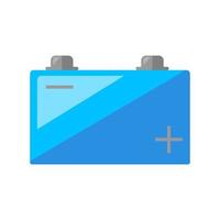 Battery with charge icon. Flat vector isolated illustration